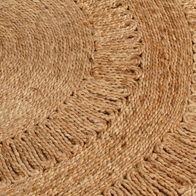 vidaXL Ręcznie pleciony dywan z juty, 120 cm, okrągły