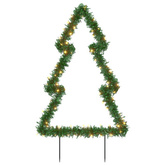 vidaXL Świąteczna choinka na szpikulcach, 80 LED, 60 cm