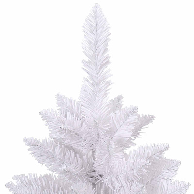 Sztuczna choinka z 300 diodami LED Biały 300 cm PVC i Metal