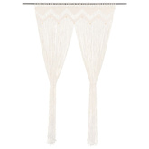 Zasłona z makramy, 140 x 240 cm, bawełna