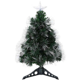 Sztuczna choinka z 50 diodami LED z podstawą Zielony 64 cm PVC
