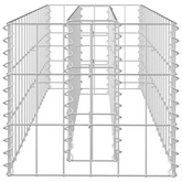vidaXL Podwyższona donica gabionowa, galwanizowana stal, 90x30x30 cm