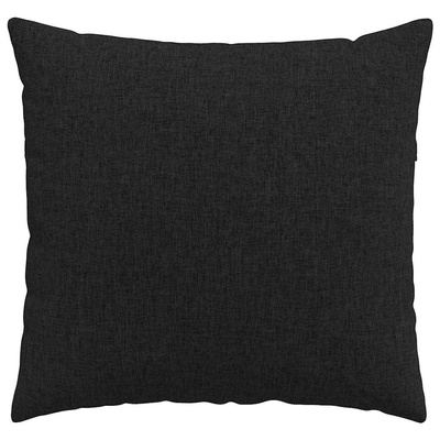 Poduszki na sofę 2 pcs Czarny 50 x 50 cm tkanina