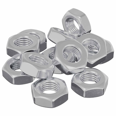Nakrętka sześcienna 12 szt. srebrny m8 Metal