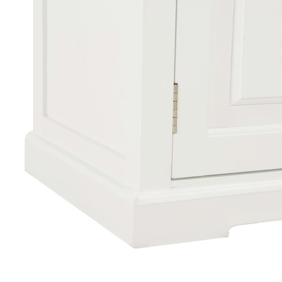 vidaXL Szafka pod TV, biała, 110x30x40 cm, materiał drewnopochodny