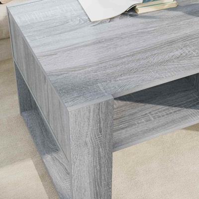 Stolik kawowy Szary Sonoma 92 x 53 x 45 cm Drewno inżynieryjne