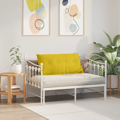 Poduszka na plecy Żółty 100 x 50 cm Tkanina sztruksowa
