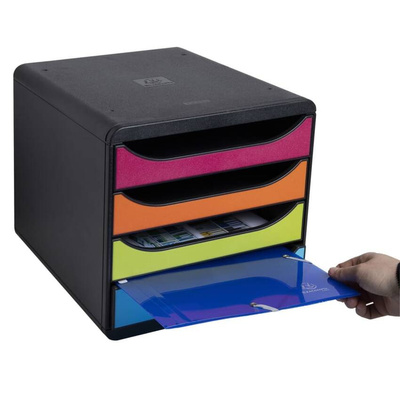 Exacompta Organizer z 4 szufladkami na biurko Harlequin
