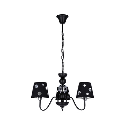 Żyrandol czarny lampa wisząca 3xE14 Batley Ledea 50203105