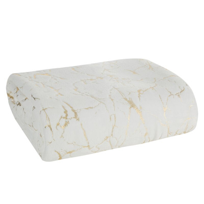 Koc Glamo biały 150x200