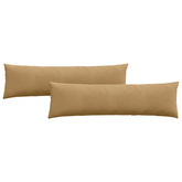 Poduszki na sofę 2 pcs Brązowy 145 x 40 cm Tkanina sztruksowa