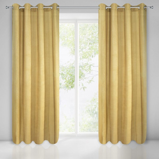 Zasłona Clarisa musztardowa 140x270