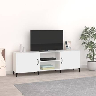 vidaXL Szafka pod TV, biała, 150x30x50 cm, materiał drewnopochodny wariant 4