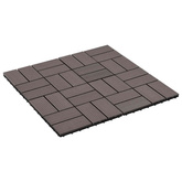 Płytka Tarasowa 11 pcs Ciemny brąz 30 x 30 cm