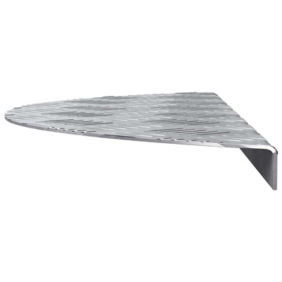 Stopień Półksiężyc 15 pcs Srebrny 60 x 18 x 2,5 cm Aluminium