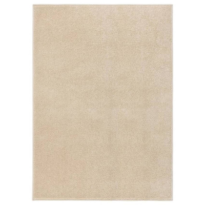 vidaXL Dywan z krótkim runem, 120 x 170 cm, beżowy