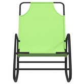 vidaXL Leżak, bujany, zielony, stal i tworzywo textilene
