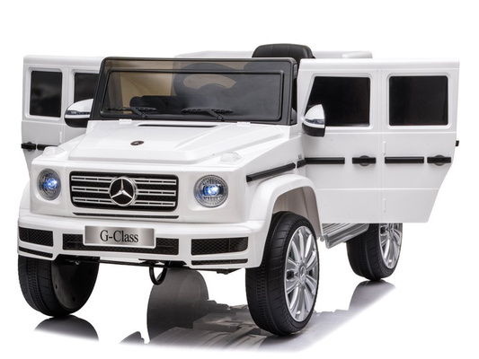 Samochód na akumulator Mercedes G500 Światla LED MP3 Pilot  biały