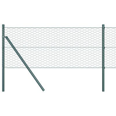 Ogrodzenie heksagonalne 0,5 x 10 m PVC zielony