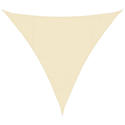 Żagiel przeciwsłoneczny, 160 g/m?, kremowy, 4,5x4,5x4,5 m, HDPE