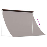 Markiza brązowy 100 x 150 cm 180 g / m? Poliester z powłoką PU