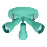 Lampa sufitowa Picardo plafon regulowany 3-punktowy metalowy zielony E14
