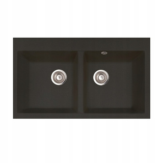 Zlewozmywak Martel 2K 08 / czarny nakrapiany