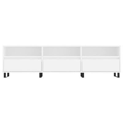 vidaXL Szafka pod TV, biała, 150x30x44,5 cm, materiał drewnopochodny wariant 7