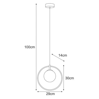 Lampa wisząca K-3837 z serii GEO
