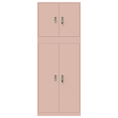 Szafka do przechowywania 2 szt. różowy 80 x 40 x 210 cm Stal