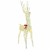 3D Renifer 140 LED Ciepła biel 128 cm PET