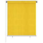 vidaXL Roleta zewnętrzna, 120x140 cm, żółta, HDPE
