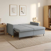 Rozkładana sofa jasnoszary 154 x 94,5 x 80,5 cm