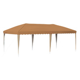 Namiot imprezowy rozkładany 575 x 290 x 245 cm Beżowy