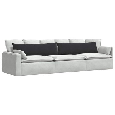 Poduszki na sofę 2 pcs Czarny 145 x 40 cm Tkanina sztruksowa