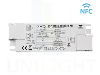 Zasilacz LED 25W 250-700mA DALI DT6 NFC