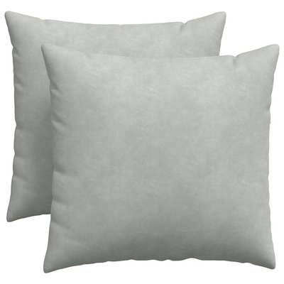 Poduszki na sofę 2 pcs Jasnoszary 50 x 50 cm Tkanina sztruksowa