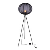 MELLOW lampa podłogowa czarny 1x40W E27 abażur 52 czarny kula 51-41944   