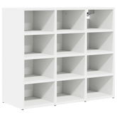 Szafka na buty Biały 77,5 x 30 x 67 cm Materiał drewnopochodny