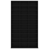 Szafka na CD, czarna, 102x16x177,5 cm, materiał drewnopochodny