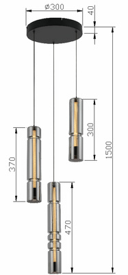 Lampa wisząca CILINDRO 6223-0310