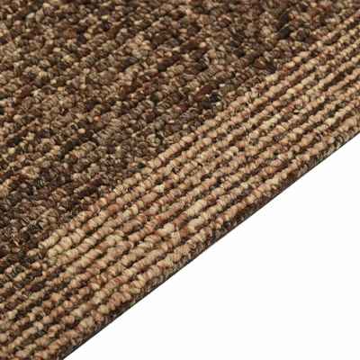 vidaXL Podłogowe płytki dywanowe, 20 szt., 5 m², brązowe
