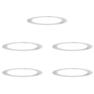 odpowiedni dla płaskich pierścieni drzewa 5 pcs Srebrny