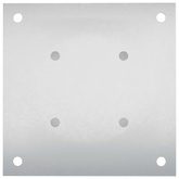 Okrągły kotwicy gruntowej 4 pcs srebrny 18 x 18 x 15 cm Metal