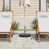 Okrągła podstawa pod parasol, granitowa, 28,5 kg, czarna