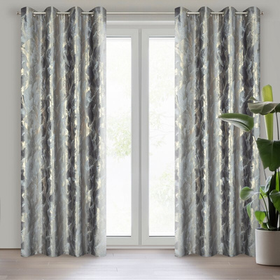 Zasłona Melody stalowa 140x250