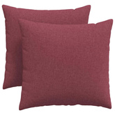 Poduszki na sofę 2 pcs Czerwone wino 45 x 45 cm tkanina