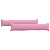 Poduszki na sofę 2 pcs Różowy 200 x 40 cm tkanina