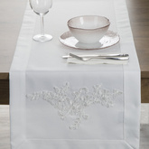 Bieżnik Bari biały 40x140