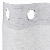 Firany Voile 2 pcs Jasnoszary 260 x 140 cm Poliester